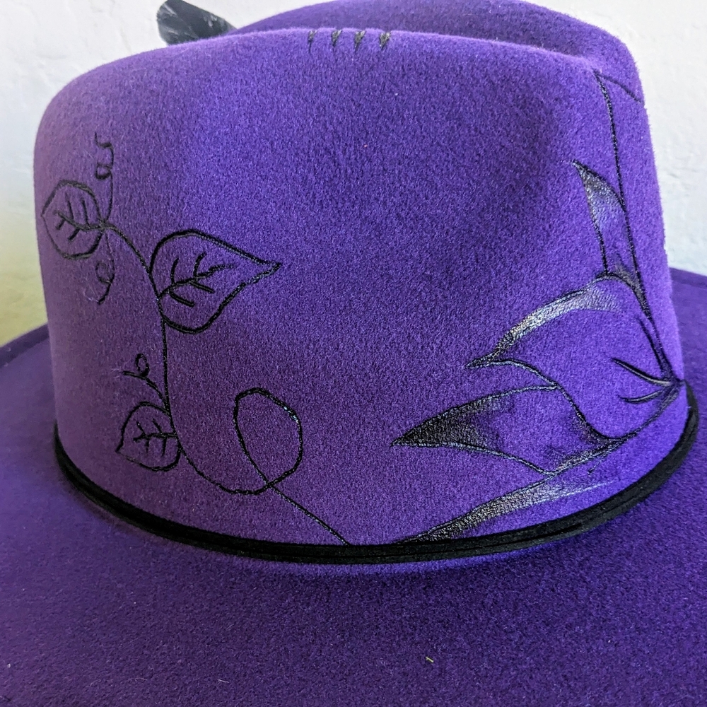 Hand burnt hat - Picture 3 of 4